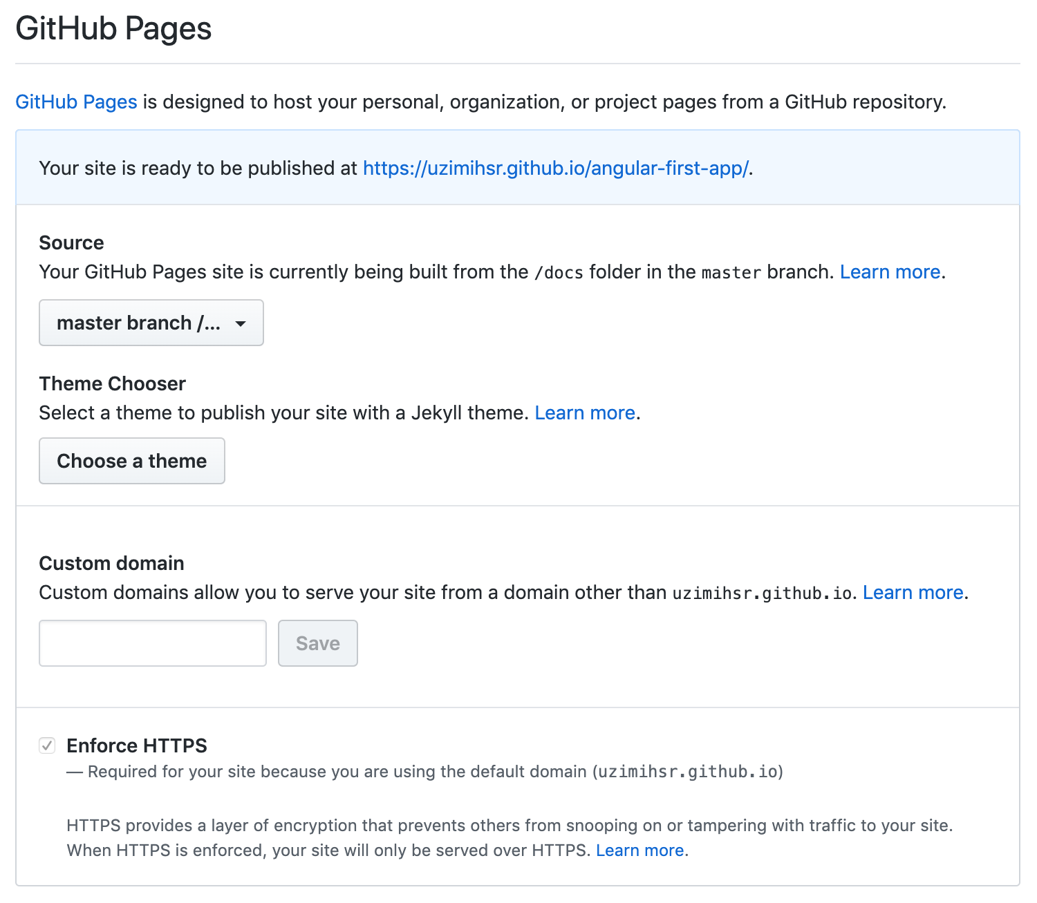 GitHub Pagesの設定