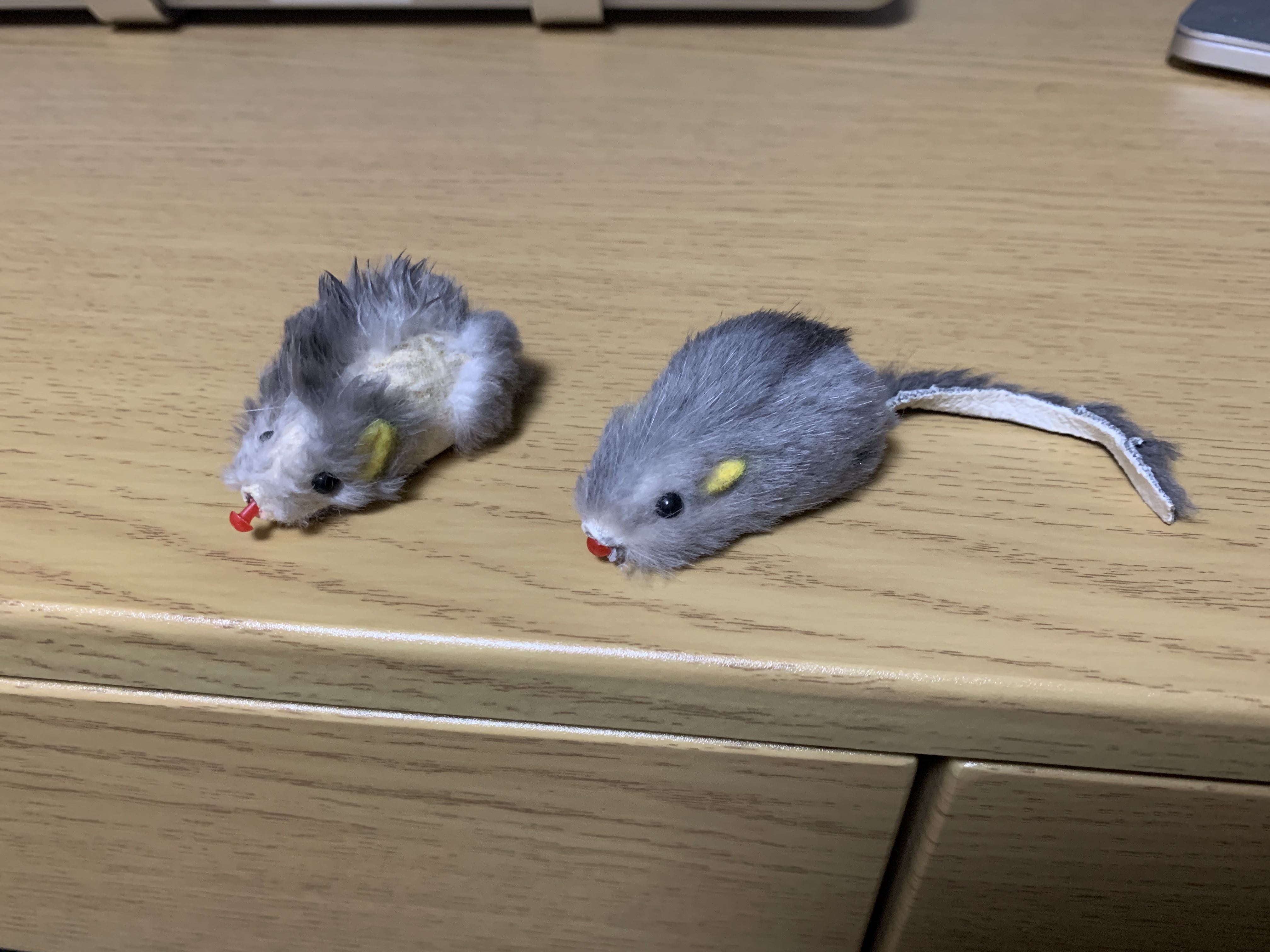 新旧ねずみのおもちゃ